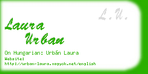 laura urban business card