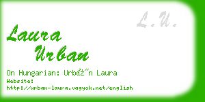 laura urban business card